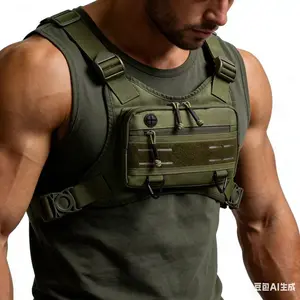 Men's & Women's Sports Chest Bag, Running Vest, Hiking and Fitness Multifunctional Chest Bag, Versatile Outdoor Gear