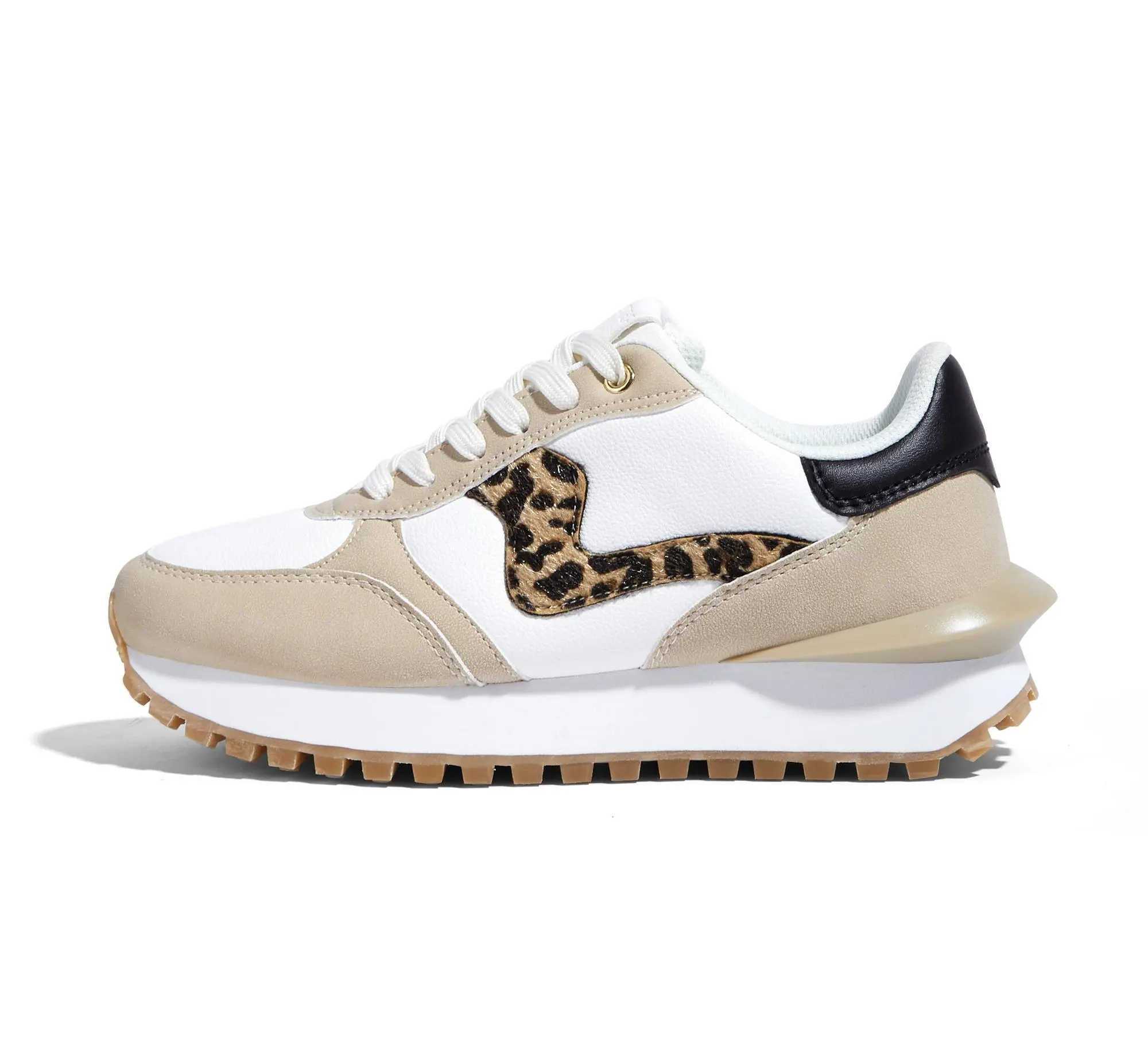 LUCKY STEP Women's Retro Chic Platform Sneakers with a Breathable Blade Sole, Lightweight Athletic Trainers for Walking and Casual Wear, Women's Shoes