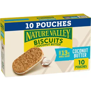Biscuit Sandwiches, Coconut Butter, Snack Bars, 10 Bars, 13.5 oz
