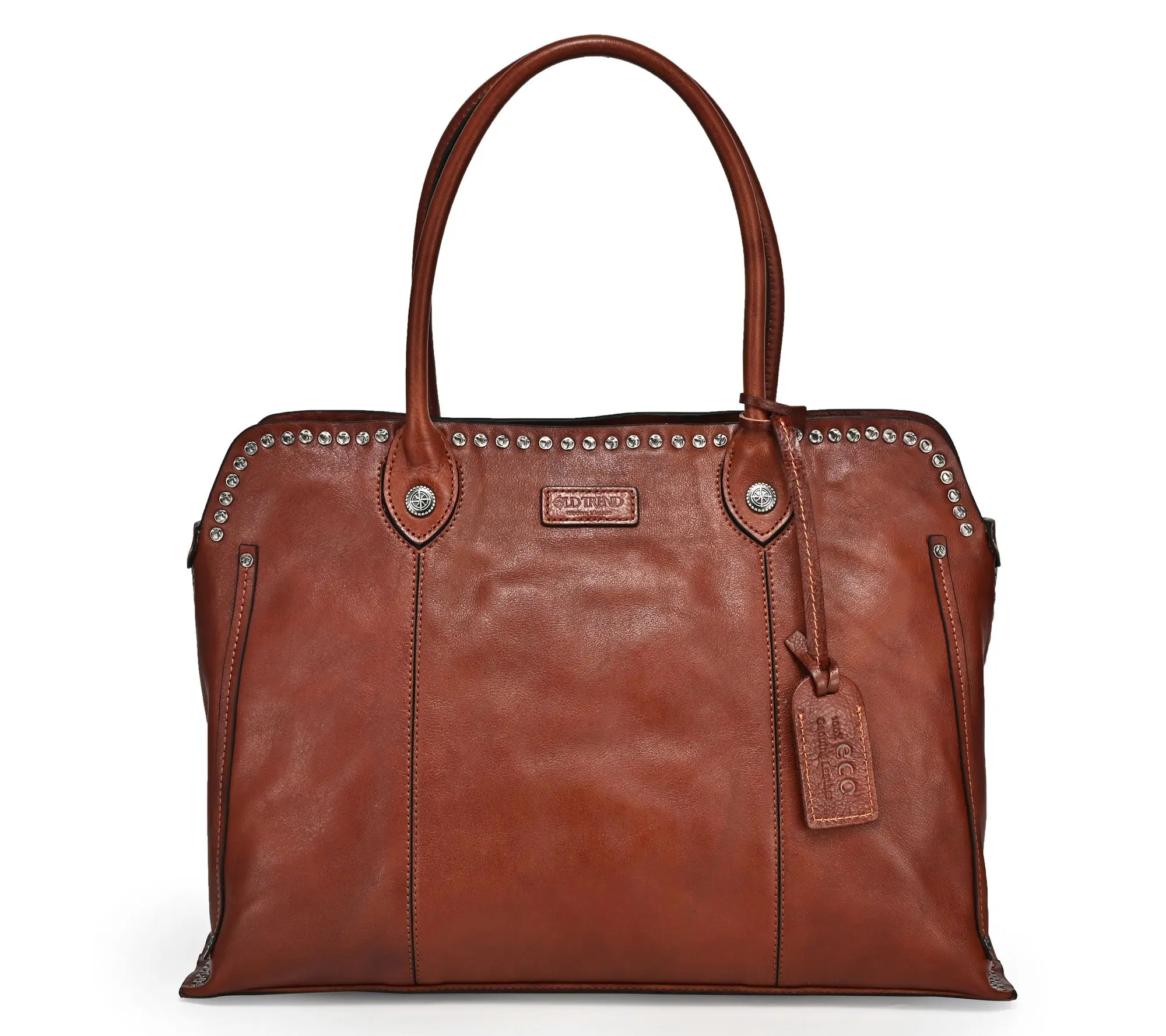 Old Trend Soul Stud Leather Satchel Old Trend Soul Stud Leather Satchel