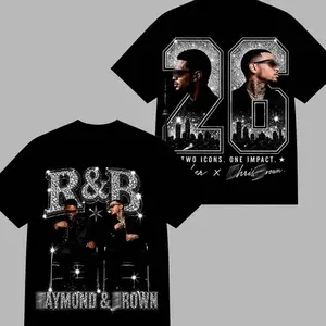 Raymond Brown 2026 R&B Tour Washed Shirt, Retro Rhythm And Blues Graphic Tee, Urban Concert Streetwear, Vintage Music Fan T-Shirt, Premium Cotton Unisex Tour Merch Gift RJT