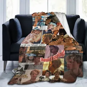 Super Soft Flannel Throw Jj Maybank Rudy Pankow Blanket 80"X60" For Bed, Sofa, Camping, Cold Cinema Or Travel,Gift For Your Family And Friend