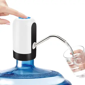 Water Dispenser for 5 Gallon Bottle Rechargeable Pump with BPA-Free Silicone Hose & Stainless Steel Spout 30-40 Days Battery Life Easy One Switch Operation