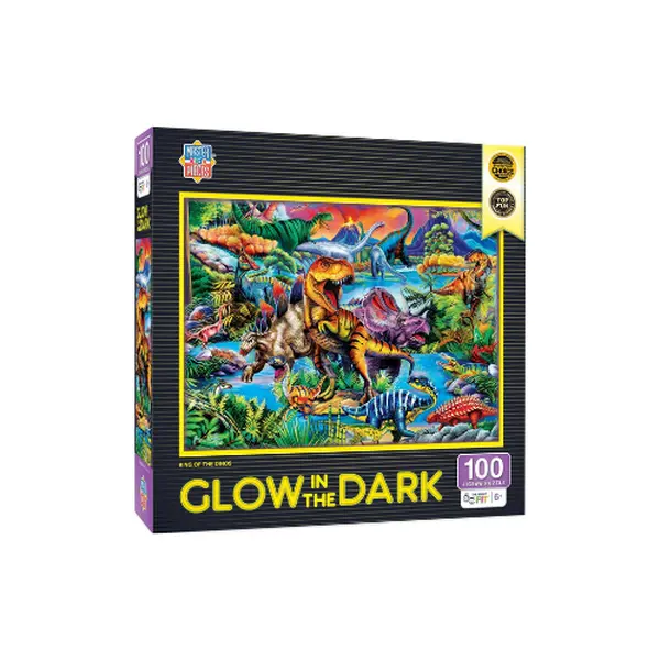 Glow in the Dark - King of the Dinos 100 Piece Jigsaw Puzzle