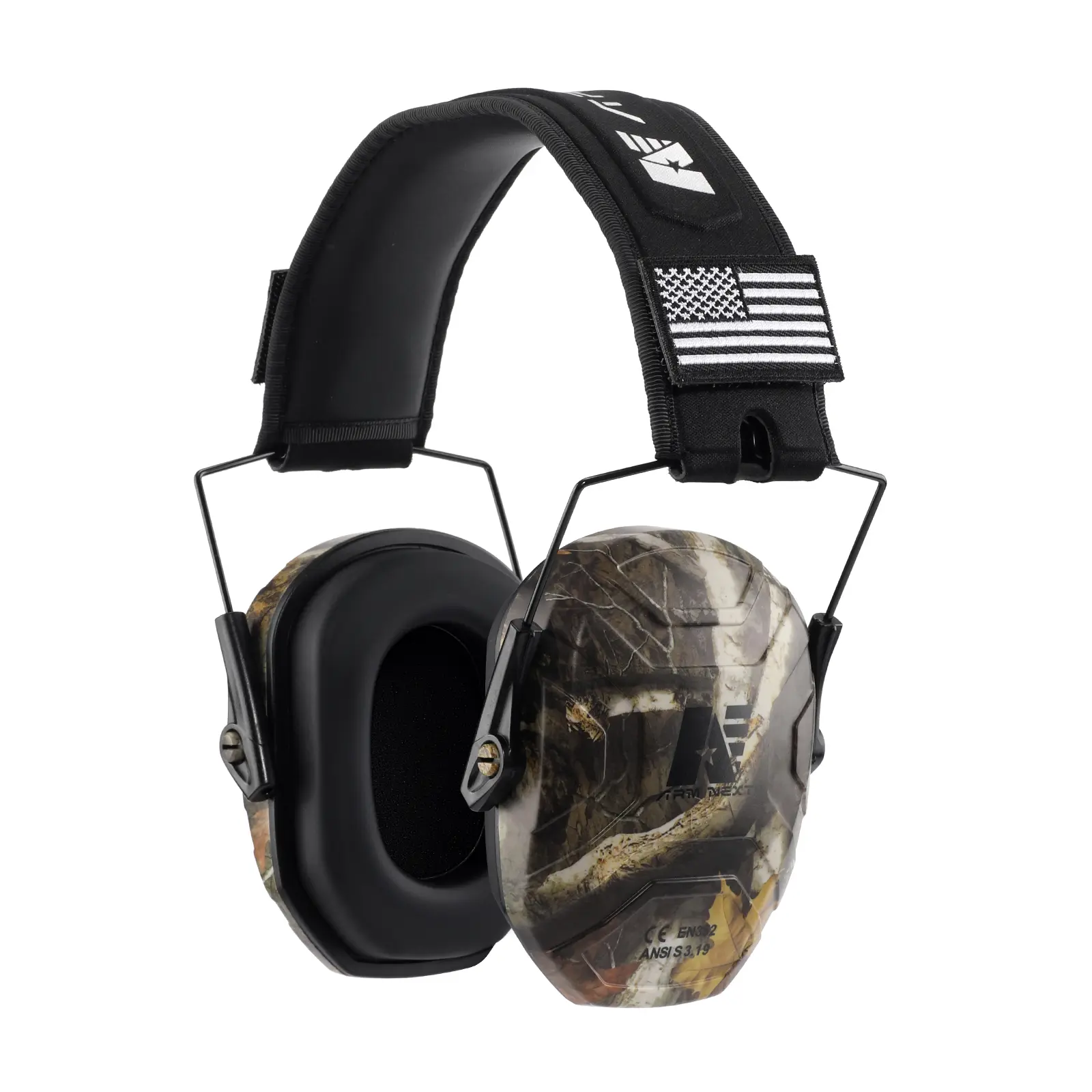 ARM NEXT V40 Hunting Earmuffs - Black Comfortable Ear Protectors, Versatile Accessory for Hunting, Hiking/Light Outdoor, Blocks Distractions, Keeps You Stay Prepared, Stylish & Reliable (1 Pair)