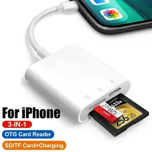 Card Viewer Memory Card Adapter Camera SD Card Adapter for IPhone IPad MacBook