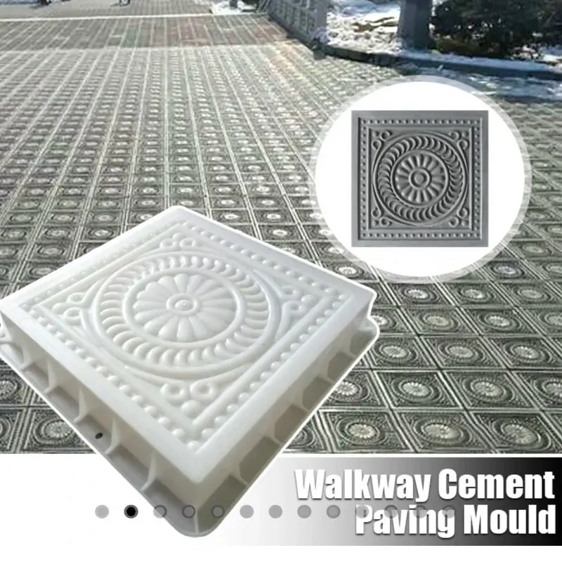 DIY Concrete Paving Mold for Garden Walkways, Patio & Lawn Paths