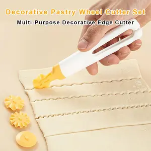 Multifunction Pastry Wheel Cutter Set – Crimps and cuts dough for cookies, pies, and ravioli!