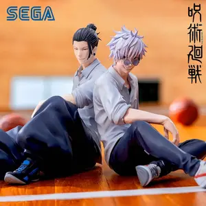 2Kinds Jujutsu Kaisen Anime Satoru Gojo & Geto Suguru Yumemirize Sitting Posture Action Figure Genuine Model Figurine Toy