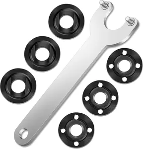 7 count Angle  Nut Angle  Flange Wrench Kit, 5/8-11 Flange Metal Lock Nut, Compatible with , , Makita, Metabo, Bosch, Ryobi, Black & Decker 4.5" 5"  Parts