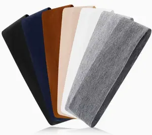 Random Color Wide Headbands, Non Slip Sweat Wicking Sports Headbands for Women Men Yoga Running Gym