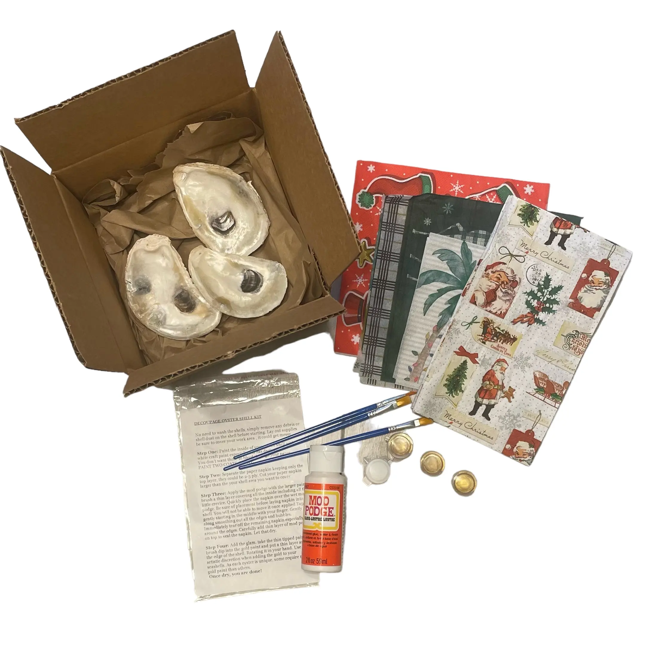 Oyster Decoupage Kit Oyster Decoupage Kit