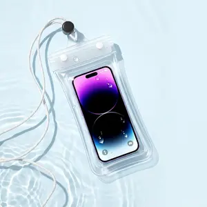 2026 New Waterproof Phone Pouch,  Clear Waterproof Cell Phone Case with Lanyard for iPhone 15/14/13 Pro Max/Plus and Galaxy S22/S23, Fits Phones up to 7 Inches, Essential Waterproof Dry Bags for Outdoor Beach Swimming Diving, Boating Accessories