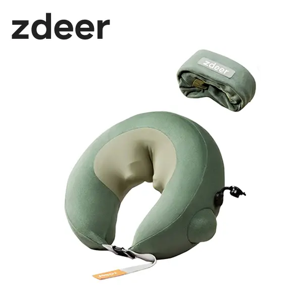 zdeer Smart Inflatable Massage Pillow Z01 - Electric Neck Leg Hand Massager for Daily Life Portable Car Travel Gift Easy-to-Store 3D Massage Head Full-Body Relief