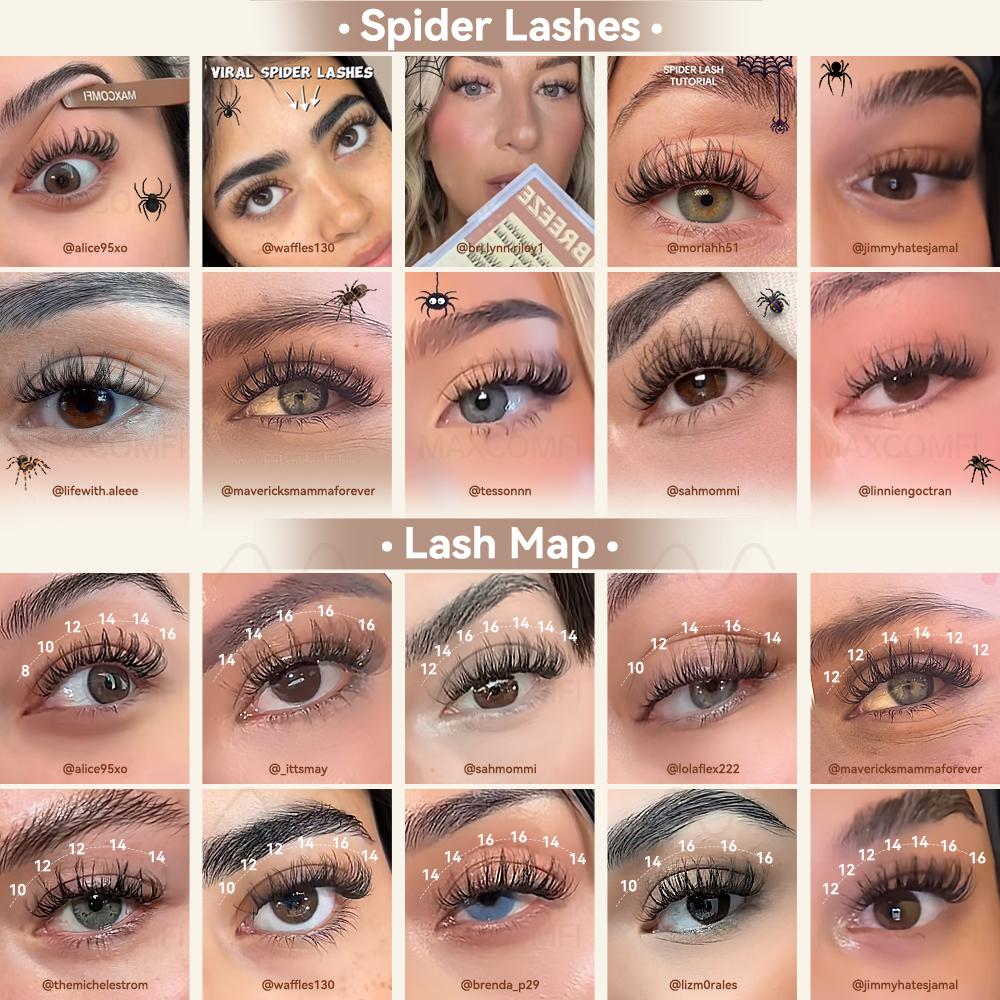 MaxComfi BREEZE DIY Eyelash Extensions Set, Ad-Exclusive Breeze Ghost Lashes Vibe, Waterproof, Super Soft & Thin Band, Long-Lasting Natural Volume, Beginner-Friendly Makeup Cosmetic for Daily Flawless Look, DIY Dramatic Lashes, Summervibes
