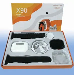 2026 Smartwatch Kit - Wearable Devices Tech Gadget with Bluetooth Headphones, Type-C Charging Cable, and Audio Support