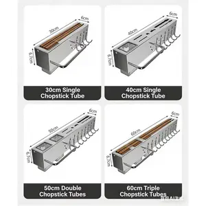 No-drill multifunctional kitchen utensil storage rack, no-drill knife rack, does not damage walls, easy to install and detachable