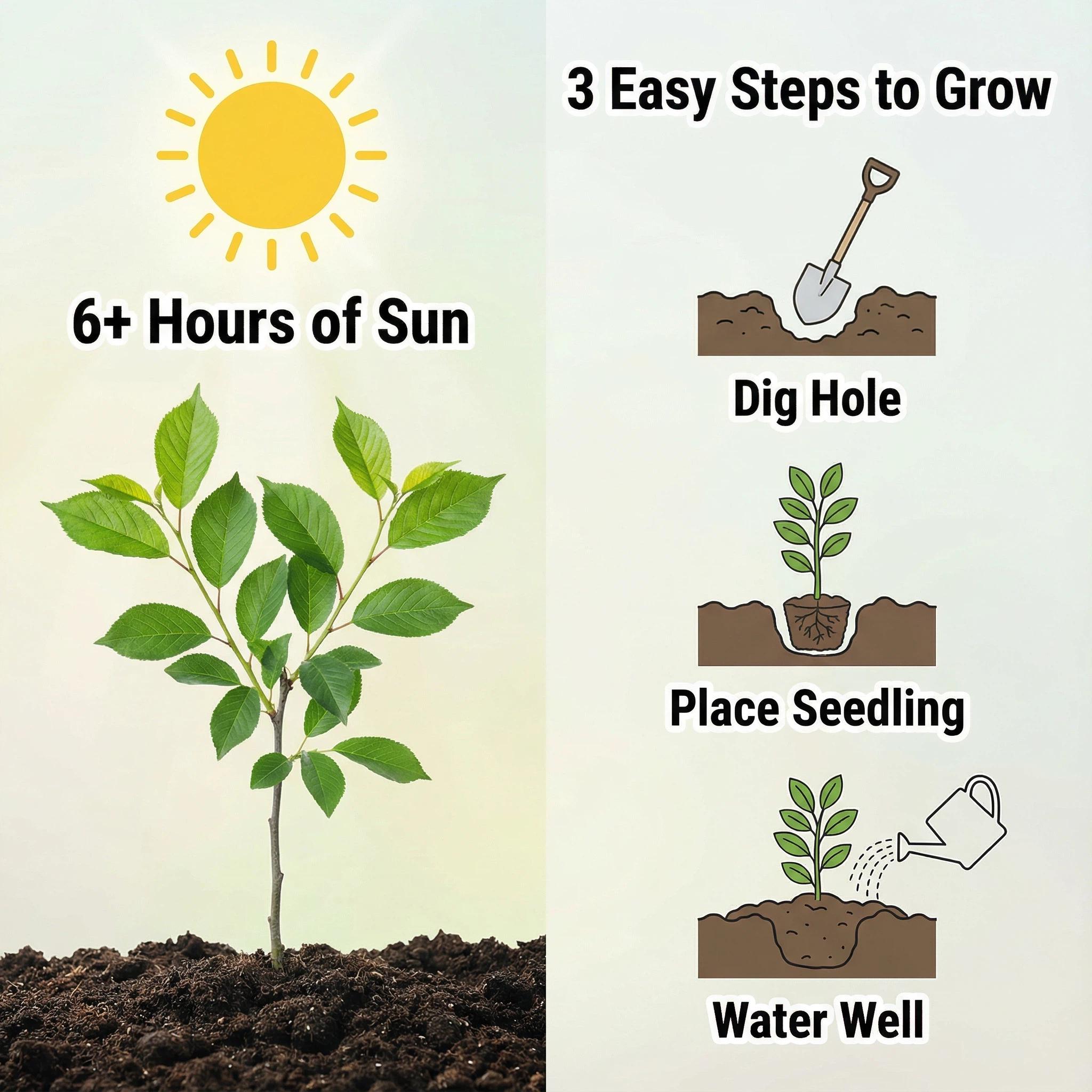 Guava Live Plant Tropical Fruit Tree for Home Garden, Beginner Friendly Fruit Tree Plant for Backyard Garden or Container Planting