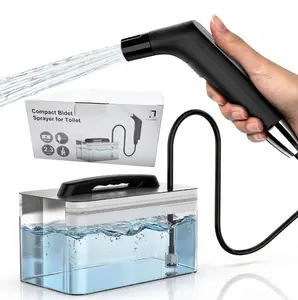 Portable Electric Travel Bidet - USB Rechargeable Bidet for Men and Women, Toilet Hygiene Solution with 2.3 Liter Container, Lightweight, Portable Device for Travel, Camping, Outdoor Living