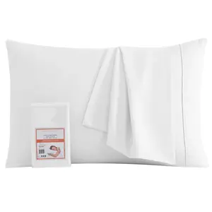 American Home Collection Pillowcase Set - 4 Pieces Double Brushed Microfiber Pillowcases - Extra Soft - Wrinkle Resistant