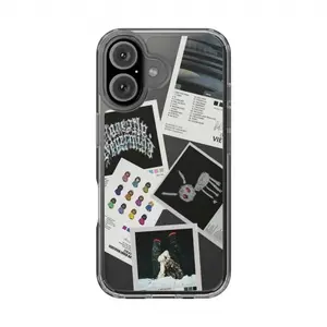 Suitable for iPhone 17 16 15 14 13 12 11 Drake Album Cover and Track List Transparent Silicone Shockproof Phone Case
