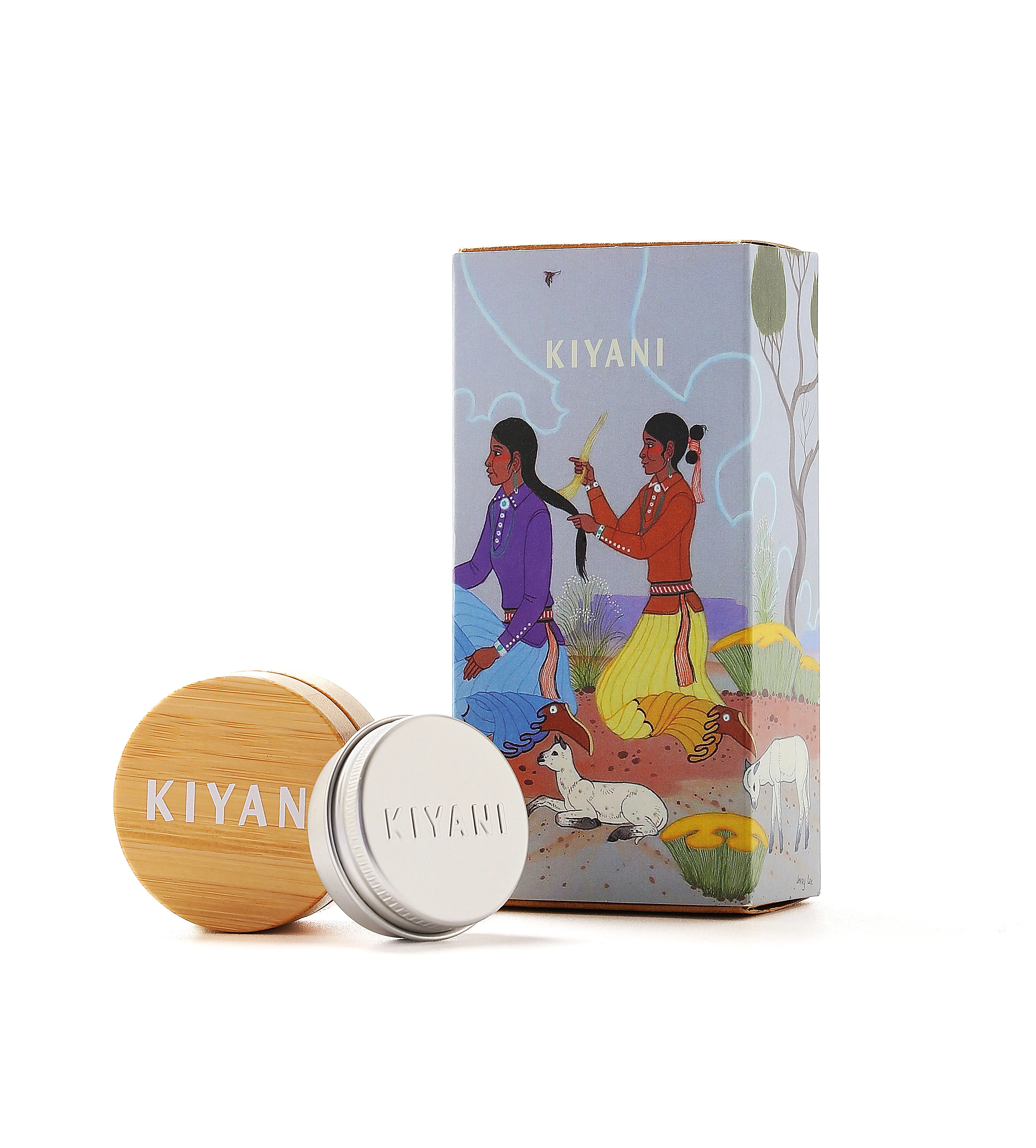 Calming Salve Gift Set Featuring Native Art - Moisturizing, instant itch relief, multipurpose salve