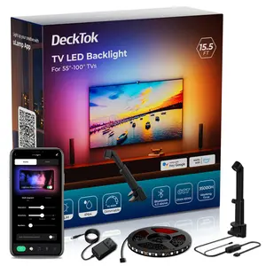Decktok Smart TV Backlight with Screen Sync - The Ultimate Immersive Experience for Movies, Gaming, and Halloween Parties (Fits 55-70Inch TVs)