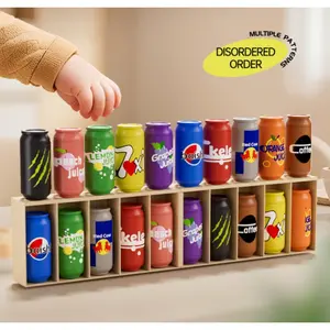 Matching Colors Parent-Child Interactive Drink Bottle Toy (1 Set of 20 Bottles), Parent-Child Interaction Color Recognition, Two-Player Memory Matching Game, Educational Desktop Game, Creative Color Recognition Toy, Party Game Prop