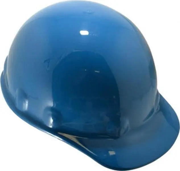 Honeywell Fibre-Metal Construction Safety Helmet - ANSI Type I Class E, 8-Point Ratchet, Plastic Shell, 6-1/2 to 8 Size, Blue E2RW71A000 Head Protection Safety Gear