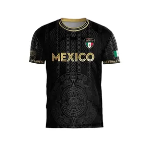 Men's Brazilian style football jerseys and shirts, Mexican football jerseys, cartoon patterned short sleeves, seasonal sportswear, jersey shirtsRAIMENTRY