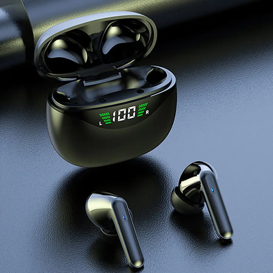 Wireless Bluetooth Electronic Audio Earbuds with Batteries - Stereo In-Ear Sport Headset