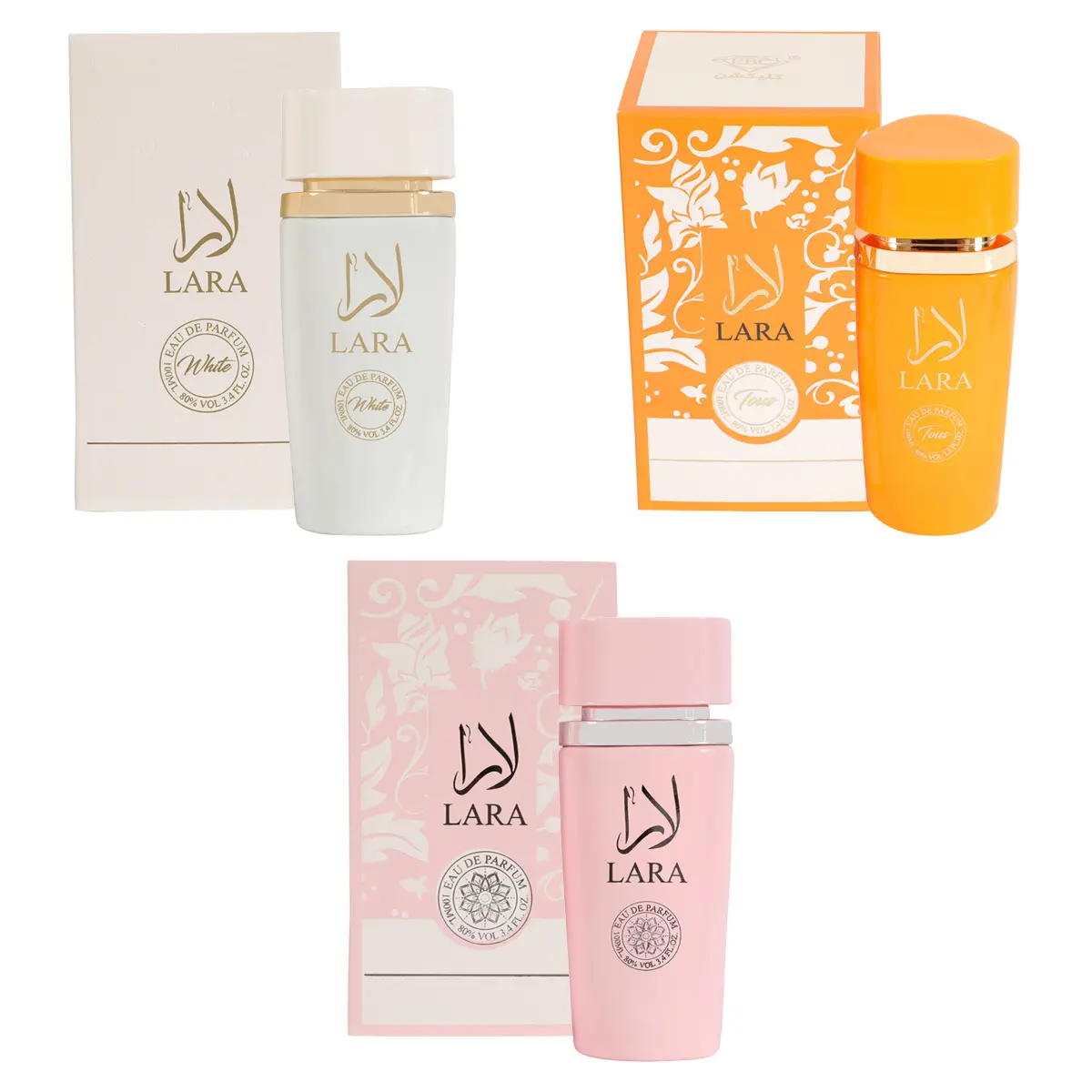 Women's Perfume Trio Bundle - Pink, White, and Tous - Spray Perfume Eau de Parfum for Women 100ml/3.4fl.oz. each
