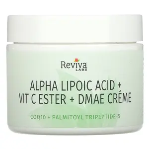 Reviva Labs Alpha Lipoic Acid, Vitamin C Ester & DMAE Cream, 2 oz (55 g)
