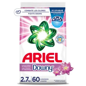 Ariel Laundry Detergent Powder With a Touch of Downy Freshness, 2.7 kg, 60 Loads