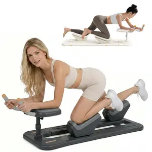 3 IN 1 Adjustable BackSuper CategoryStretcher & Core Trainer Machine, SpinalDecompression Stretcher for Lower Back Pain Relief,Full-Body Home Gym Workout with Waist Trimmer &Stepper Function