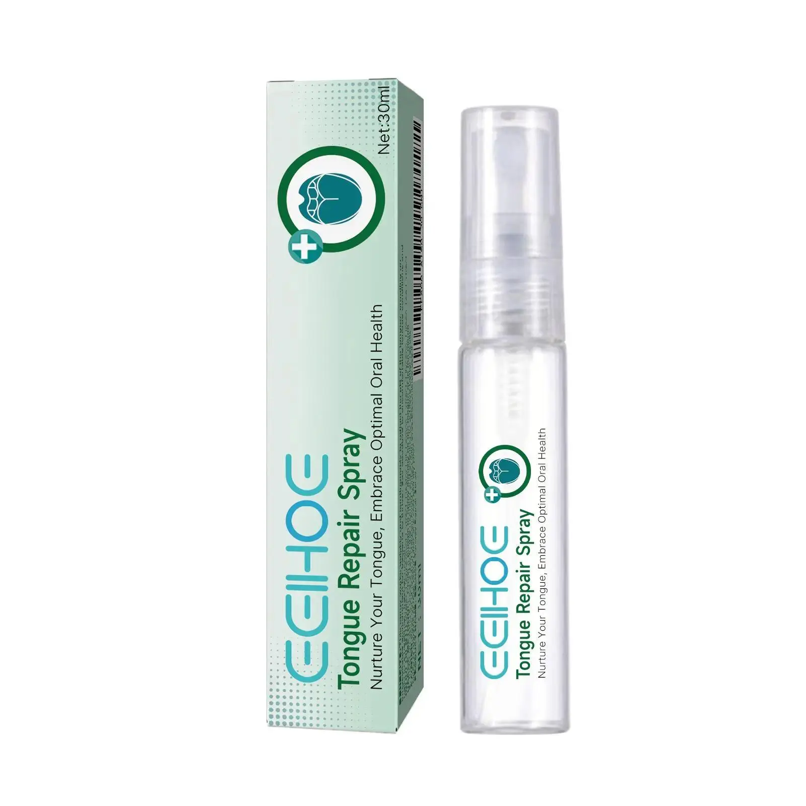 Unflavored Oral Care Tongue Coating Repair & Cleansing Spray - Gently Cleans Tongue Coating, Repairs Cracked Swollen Surfaces, Relieves Discomfort Long-Lasting, Enhances Oral Health Protection, Delivers Fresh Sensation, Unflavored Oral Spray