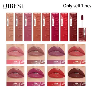 Long-Lasting Moisturizing Lip Gloss with Mirror Finish, Non-Stick Cup Liquid Lipstick in 8 Colors, Perfect for Daily Commute Use