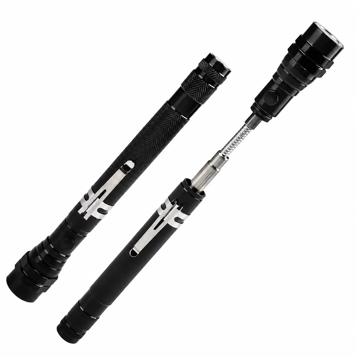 Extendable LED Magnetic Flashlight, 22-Inch Flexible Telescopic Work Light for Auto Repair & Maintenance