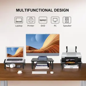 Adjustable Monitor Stand, 3-Level Height Adjustment, Durable Design for Easy Setup, Ideal for Office & Home Use, Monitor Arm
