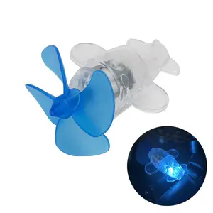 Glowing Wind Powered Rotating LED Light, Motorcycle Riding Airplane Ornament, Car Accessories, Decorative Lighting Accessory