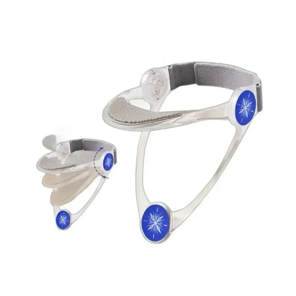 Adjustable Ergonomic Cervical Neck Support Brace - 360 Degree Traction Posture Improvement Device, 100g Lightweight Frame, Medical-grade Silicone Pads, Machine-washable Breathable Fabric, Travel-friendly Portable Neck Support for Long Hours Sitting