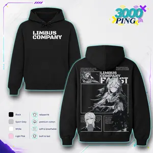 Limbus Company Faust Manga Panel Vintage Bootleg Inspired cotton Tee, Retro Anime RPG Graphic Unisex T-Shirt, Project Moon Throwback Heavyweight Sweatshirt, Y2K Monochrome Nostalgia Oversized Streetwear Hoodie And Tank Top