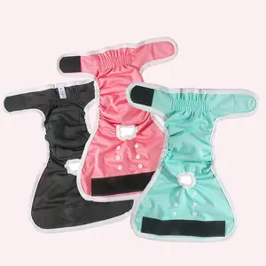 Washable Reusable Pet Diaper, 3 Counts/set Adjustable Pet Diaper, Pet Sanitary Pants, Pet Supplies for Dogs & Cats Postoperative Recovery, Washable Pee Pads