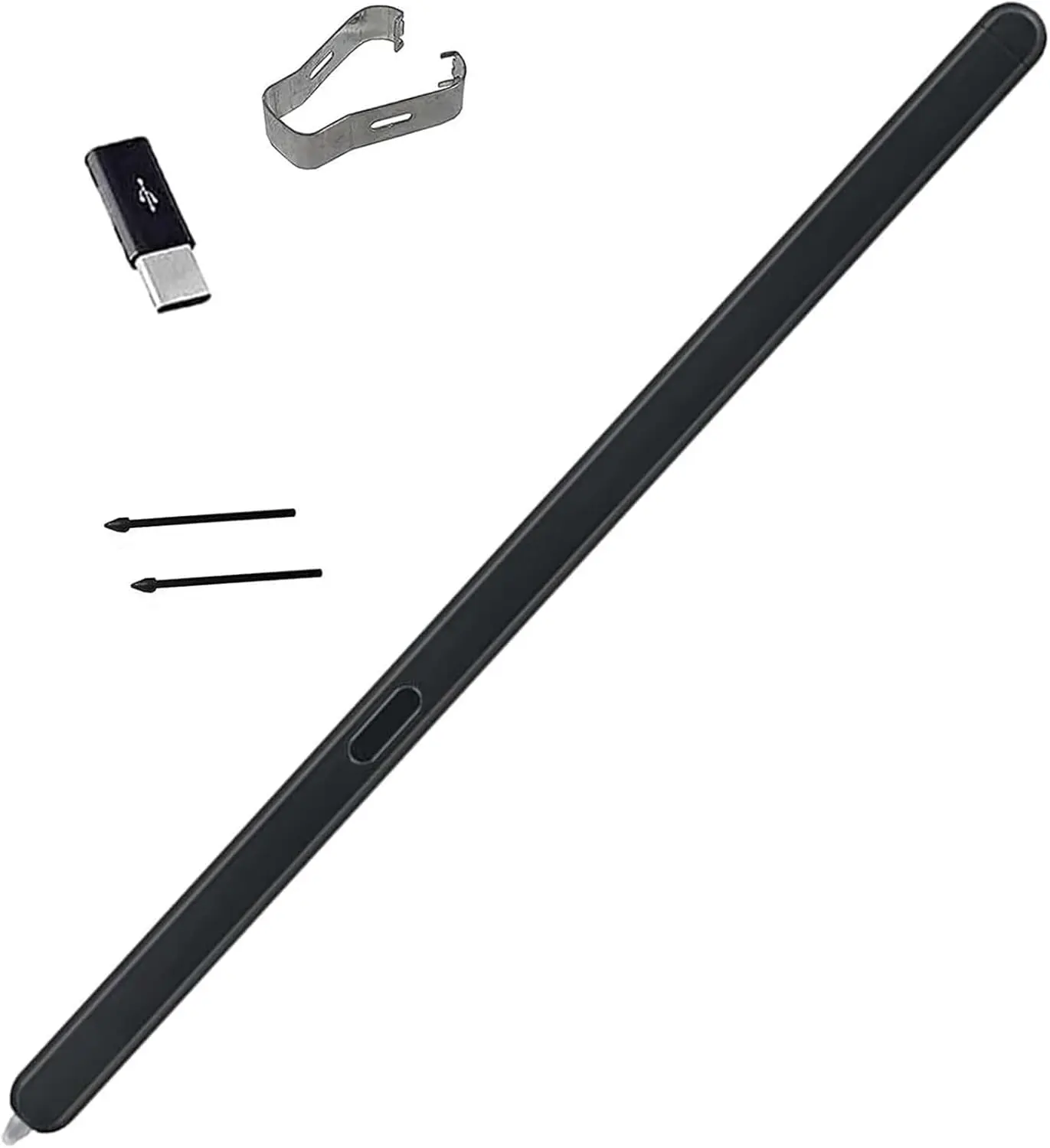 Z Fold 6/5 S Pen Slim S Pen for  Galaxy Z fold 6/5 SPen Fold Edition Fold 5 EJ-PF946BBEGUS Stylus Pen + Tips/Nibs + Type-C Convertor (Black)