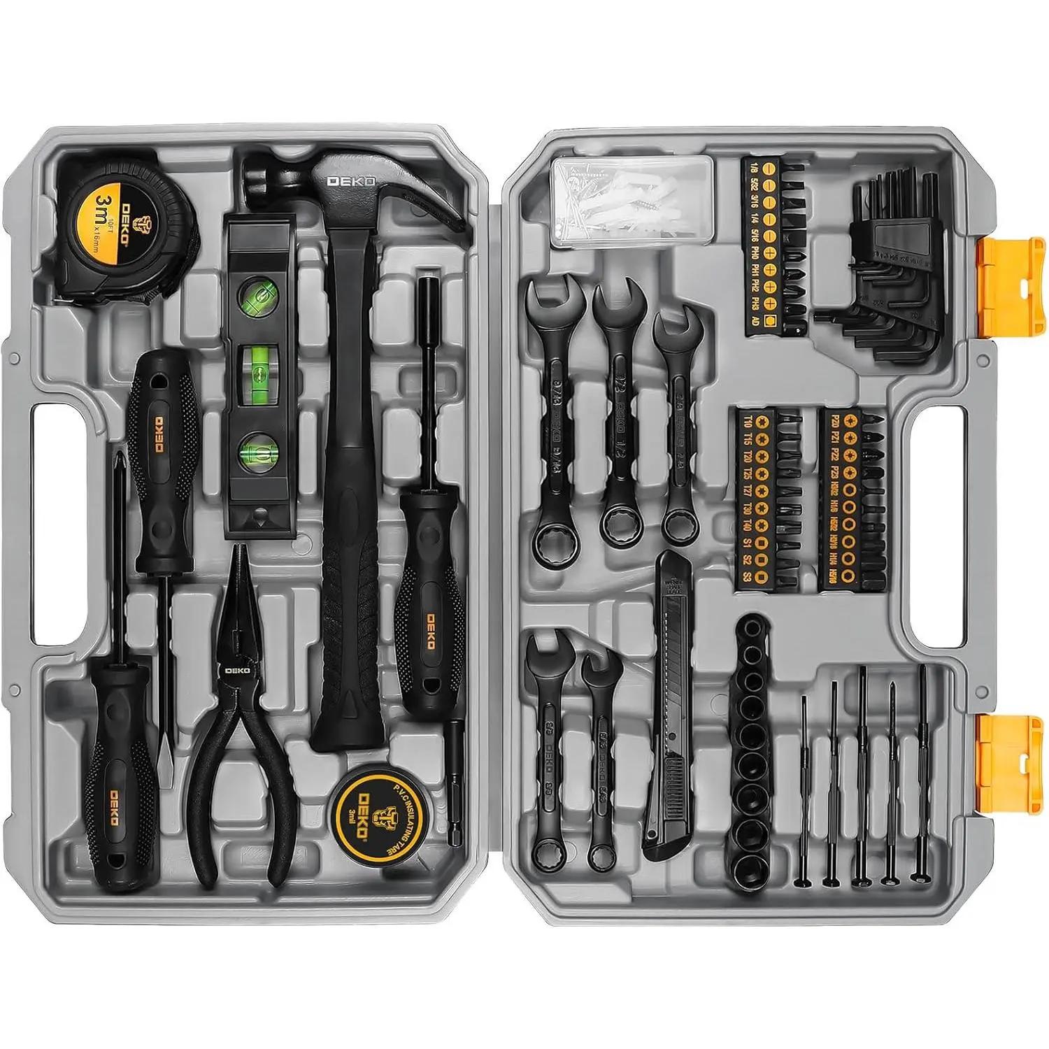 Tool Kit Set Box Home Repair Tools Hand Toolbox Sets