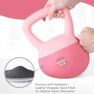 Soft Kettlebell With Comfort Handle, Strength & Core Training Weight Equipment For Home Gym