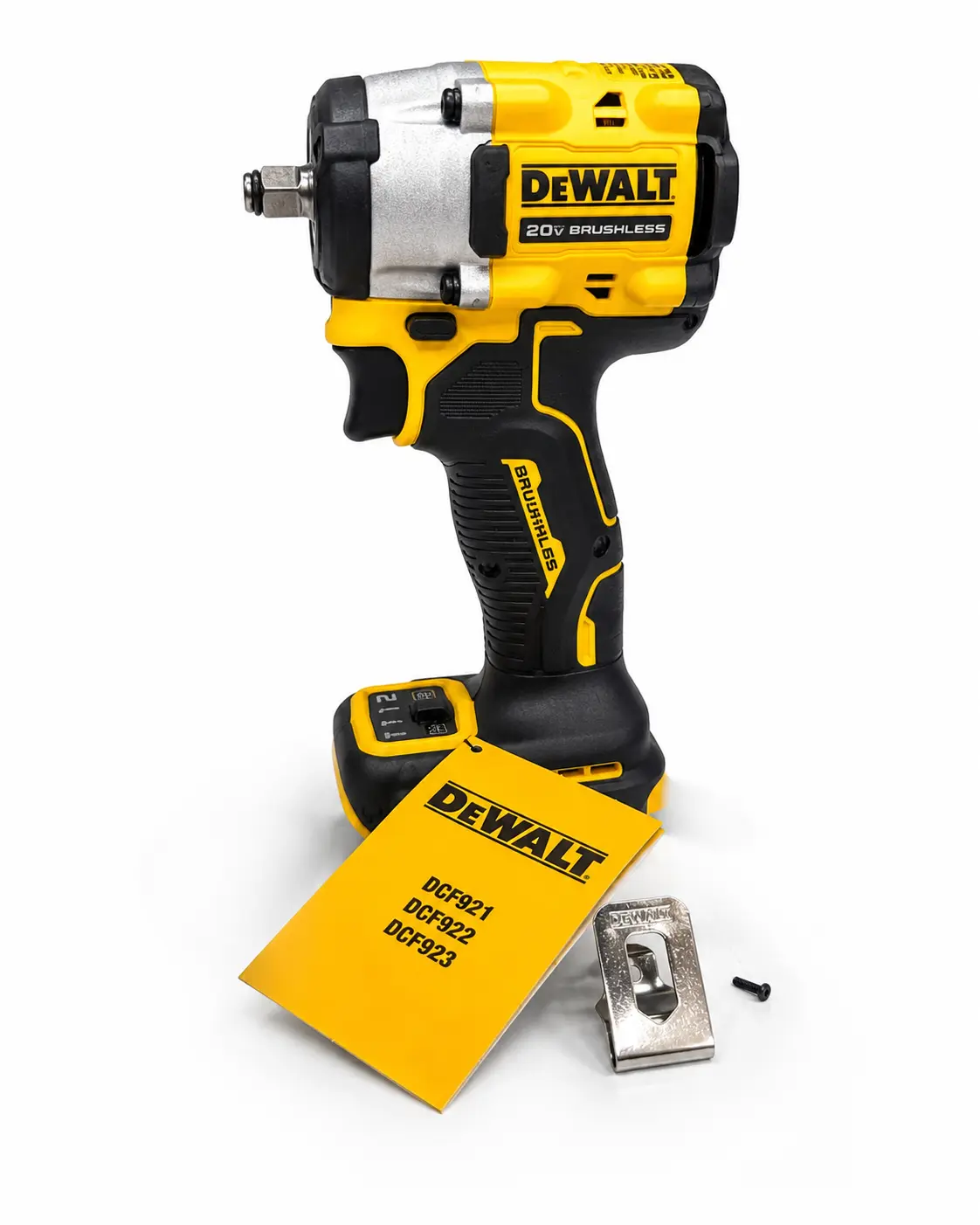 DEWALT DCF923B 20V MAX XR Brushless 3/8” Compact Impact Wrench with Hog Ring Anvil (Tool Only)