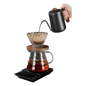 Hand Brew Coffee Pot Set Hand Grind Coffee Machine Hand Crank Household Coffee Bean Grinder Gift Set