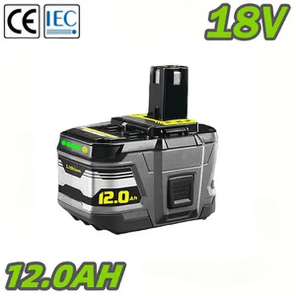 1 Pack, 12.0Ah 18V P109 Replacement Battery For Ryobi Plus 18V Battery High Capacity 18V Lithium-Ion Battery P102 P104 P105 P106 P108 P107 P109