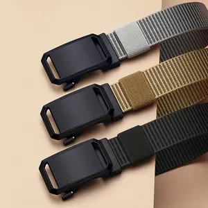 Nylon automatic buckle belt outdoor tooling tactical pants belt military training belt men